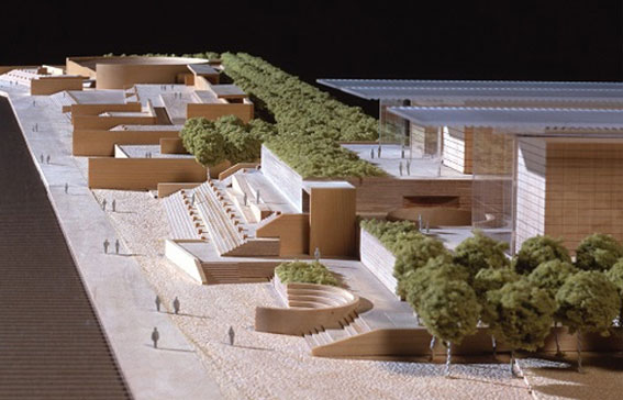 Reconstruction Projects [Model of the Hyogo Prefectural Museum of Art + Kobe Waterfront Plaza]