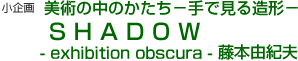 up̒̂|Ō鑢`v {RIv@SHADOW-exhibition obscura- 