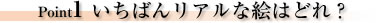 Point1いちばんリアルな絵はどれ?