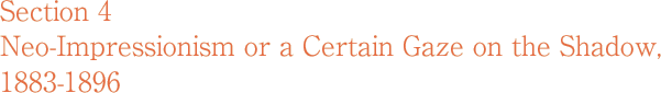 Section 4  Neo-Impressionism or a Certain Gaze on the Shadow, 1883-1896