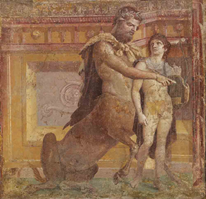 《ケイロンによるアキレウスの教育》後 1 世紀後半 ナポリ国立考古学博物館
c ARCHIVIO DELL’ARTE - Luciano Pedicini / fotografo