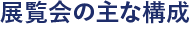 展覧会の主な構成