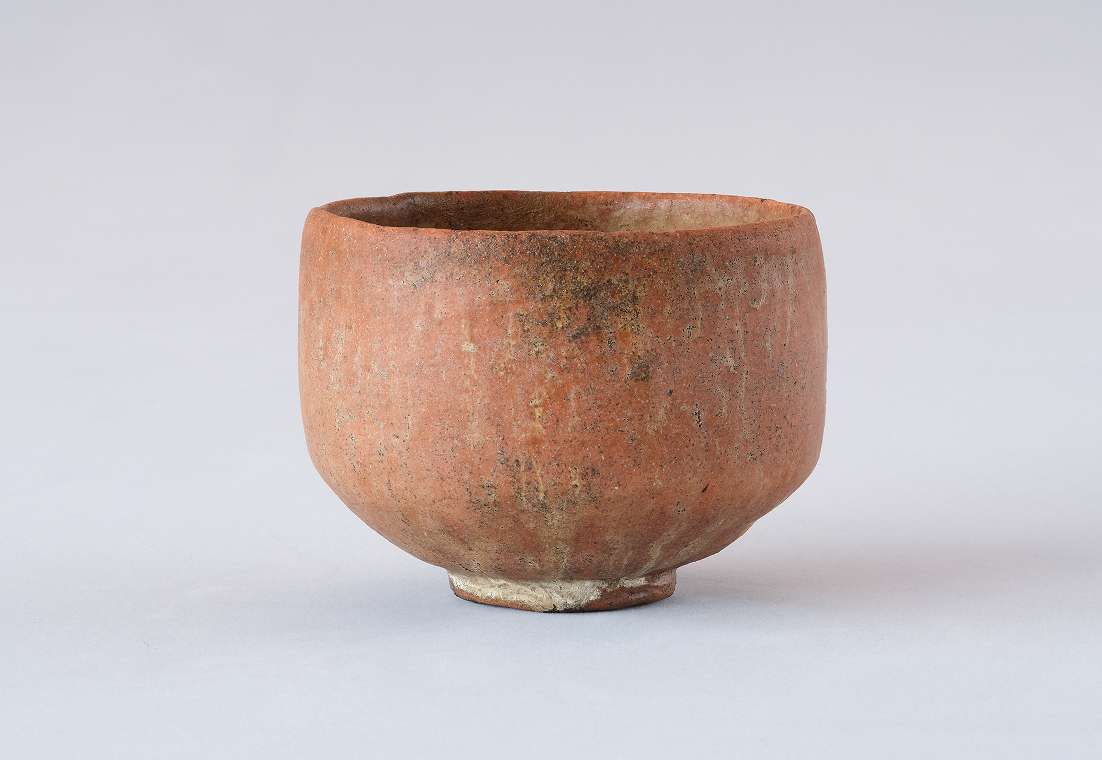 Chojiro Tea bowl, Red Raku ware, named “Muichimotsu”　Momoyama period, 16th century Important Cultural Property The Egawa Collection