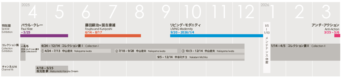 2025年 年間スケジュール